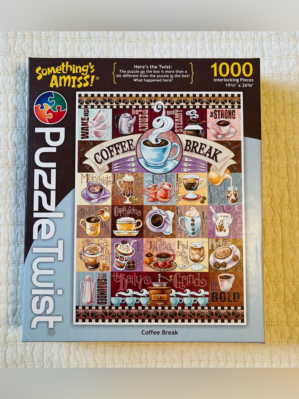 Puzzle Twist Coffee Break 1000-Piece Jigsaw Puzzle